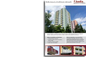 Produktový list - Balkonová a lodžiová zábradlí -
Abadia